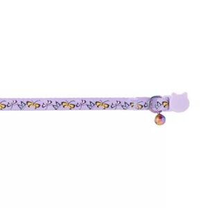 🐈 Whisker City Purple Cat Collar with Bell & Butterfly Design Adj Breakaway NWT